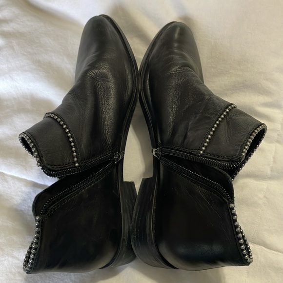 LUCKY BRAND | PERRMA |Studded|Round Toe |Ankle |Leather Bootie |Black | Size 6.5 - Picture 12 of 14
